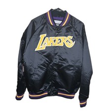 Mitchell Ness LA Lakers Bomber Jacket Men's Med Hardwood Classics Black, NWT