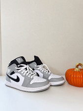 Jordan Air Jordan 1 Mid Men's Mid Top Colorblock Sneaker Gray/White/Black