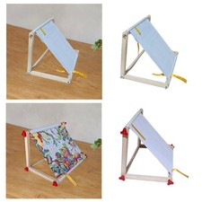 Embroidery Table Frame Stand Wood Desktop Hoop Adjustable Needlework Holder for