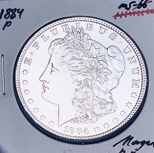 New Listing1884-P  PHILADELPHIA MINT  BRILLIANT UNCIRCULATED! U.S. MORGAN DOLLAR. WOW!