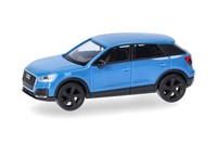 Herpa 028677-003 Audi Q2, Turboblau 1:87, Neu - Modellauto