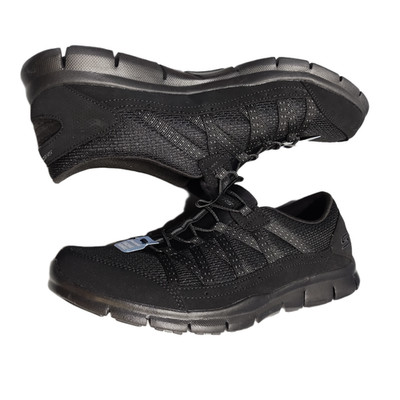 Skechers Gratis Strolling Sneakers Womens US 9.5 Black Air-Cooled Memory Foam