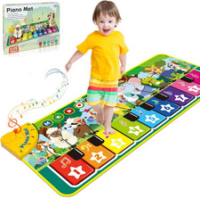 Giochi Bambini 1 2 Anni, Tappeto Musicale Con 10 Suoni Di Animali Giochi Regalo 