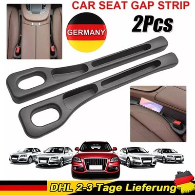 2x Universal Schwarz Autositz Lücke Lückenfüller Pad EVA Sitzlückenfüller DHL