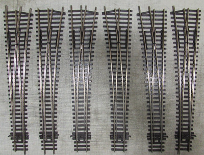 6 PECO NICKLE/SILVER SWITCH TURNOUTS HO SCALE (LOT 516)