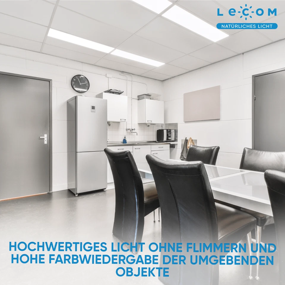 2x LED Panel 120x30 Deckenleuchte Warmweiß Neutralweiß Kaltweiß Dimmbar Rahmen - Bild 4 von 4