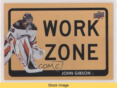 2021-22 Upper Deck Series 1 Work Zone John Gibson #WZ-1 READ kr0