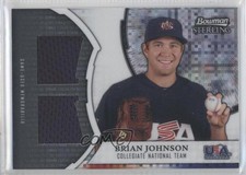 2011 Bowman Sterling USA Baseball X-Fractor Dual Relics /199 Brian Johnson 0a1