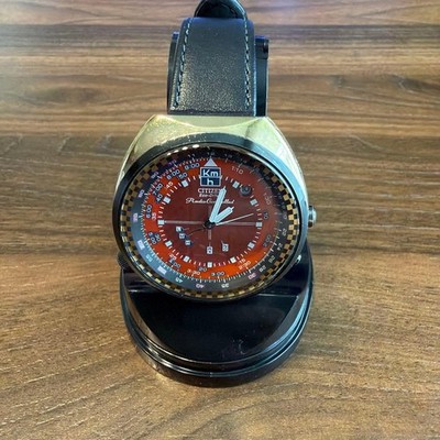 Citizen Galileo Edition Eco-Drive Quartz Watch Red Dial Limited Rare Model