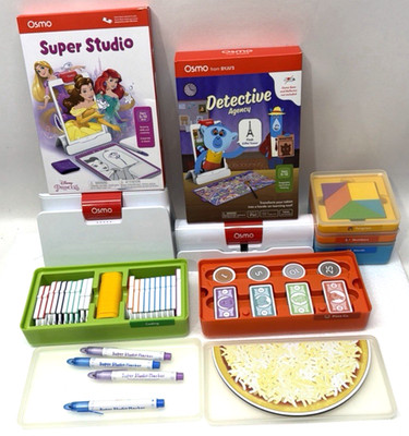 Osmo Lot Includes Everything In Pics Words 2 Bases Tangram Pizza Numbers Coding