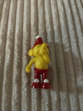 Vintage 1978 Empire Happy Smurf Figure Laughing PVC Hong Kong Santa Hat B9