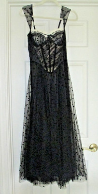 NWT LaceMade Dream Harbor Midnight Corset Dress Medium Large Princess Gothic