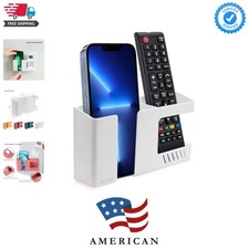 Durable ABS Wall Phone Holder with Built-In Charging Port - Modern Functional