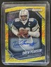 2025 Panini Prizm Black Drew Pearson Auto Gold Shimmer FOTL #/10 Cowboys