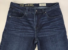 TK Axel Jeans Mens 36x30 (38x30) Blue Slim Boot Leg Cut Dark Blue Wash