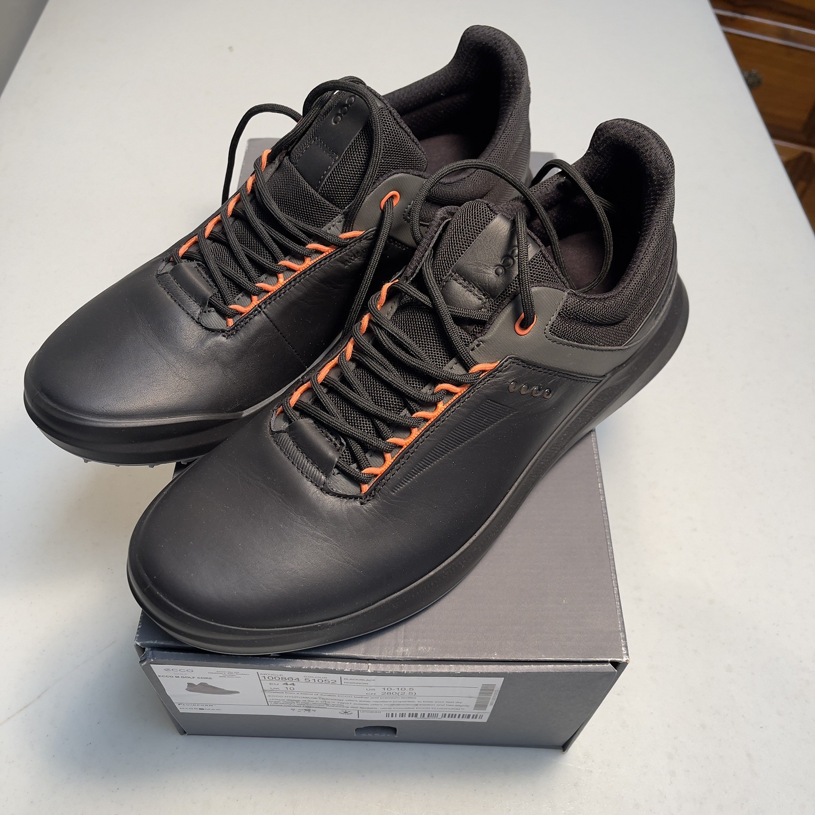 Core Men's Black Eu 44 Us 10-10.5 Golf Shoes