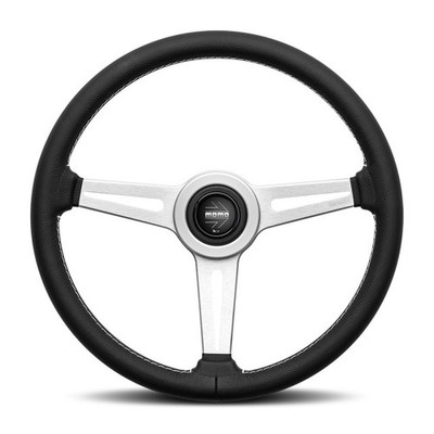 MOMO Retro Silver spoke leather steering wheel 14