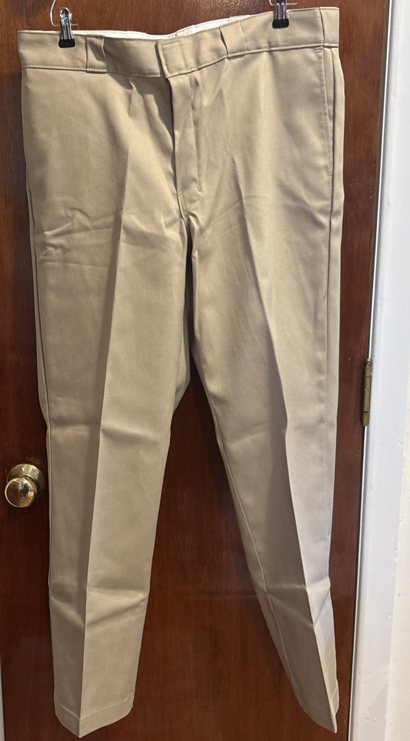 Dickies 874 Original Fit Work Pants Khaki Men 36x30 Flex Khaki Work Uniform New