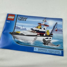 Lego City 4642 Fishing Boat 100% Complete W/ MANUAL, NO BOX, W/Extra Pieces