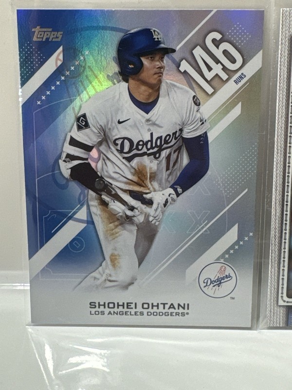 2026 Topps Shohei Ohtani #CN-9 2025 MLB Leaders Runs + # 500 Base