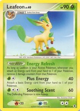 2009 POKEMON LEAFEON 45/111 UNCOMMON RISING RIVALS MODERATELY PLAYED