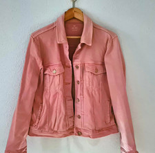 C&A Damen Jeansjacke rosa Denim Kurzjacke Kno...