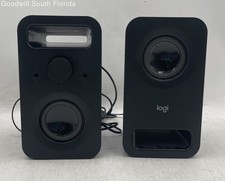 Logitech Z150 Black Wired Stereo Desktop Multimedia Speakers 2 Pcs Not Tested