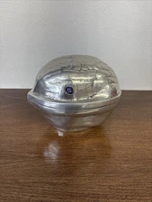 Vintage Metal Silver Walnut Shaped Candy or Trinket Dish