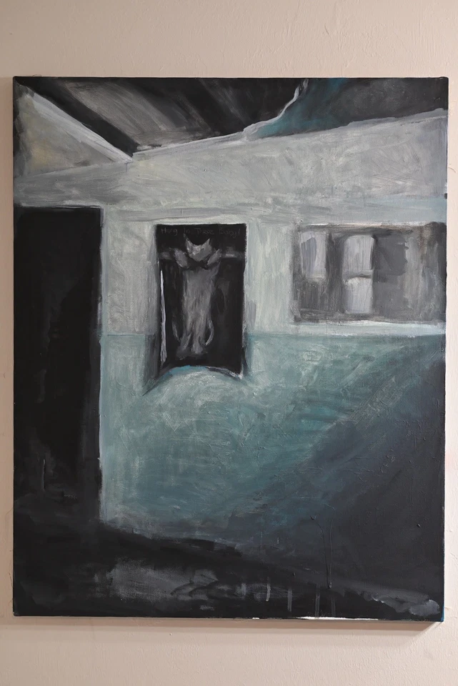 Hang In There Baby! Акриловая живопись оригинальное искусство холст 30x40 - Изображение 2 из 2