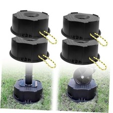 RV Trailer Jack Block 4 Pack, RV Leveling Blocks for Jacks,Camper 4 PACK
