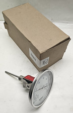 Trerice B85604 Angle Bi-metal Thermometer with Recal 5" Dial 4" Adjustable