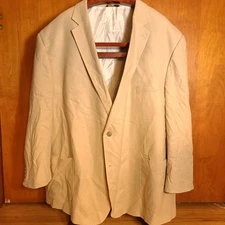 Oak Hill Sport Coat 58R Linen Viscose Beige