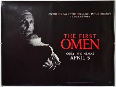 THE FIRST OMEN (2024) Original Cinema Quad Movie Poster (Teaser) Nell Tiger Free