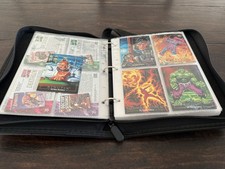 1992 Marvel Masterpieces Complete Set, 1-100 Joe Jusko Art Marvel Zip Binder