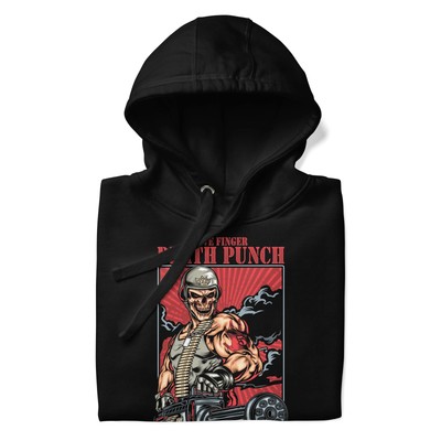 Five Finger Death Punch Gatling Mens Officially Licensed Hoodie Black