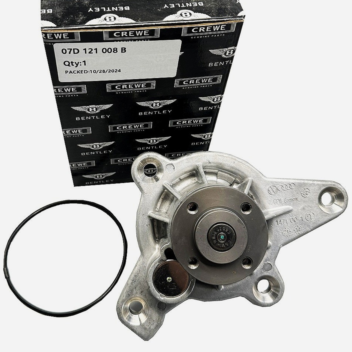 Bentley Continental GT Water pump with housing P/N 07D121008A