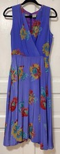 VTG Liz Claiborne Women’s Size Petite 8 100% Silk Sleeveless Floral Midi Dress