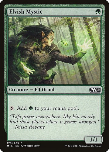 Elvish Mystic 1x MtG 2015 m15 Core Edition SP/NM