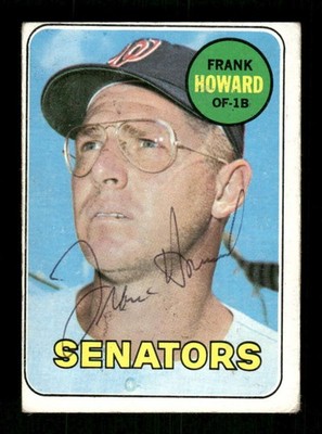 1969 Topps #170 Frank Howard  signed autograph VG-VGEX ballpoint EAA1 BXCP71
