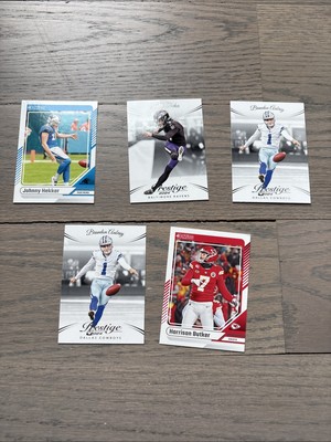 Lot  5 Kickers Harrison Butler Justin Tucker Johnny Hekker And 2 Brandon Aubrey