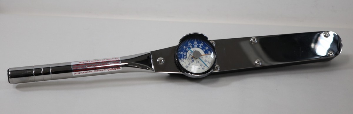 K-D Tools 17604 Dial Indicating Drive Torque Wrench 0-250 lbs TYPE