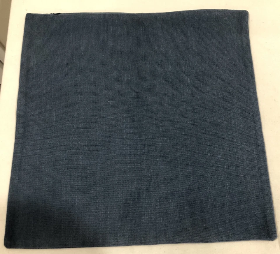 Set of 3 Crate & Barrel Gray Pillow Covers Multicolor Embroidery 18X18 No Insert - Image 4 of 4