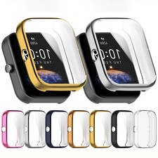 For Amazfit Bip3 Watch Screen Protector Cover Case TPU Plating Tempered Film