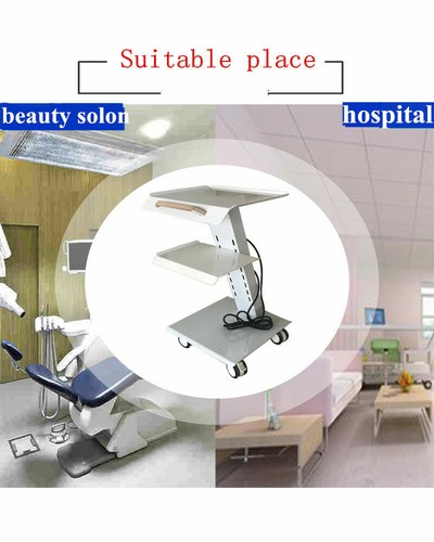 Carrello portatile odontotecnica bellezza carrello attrezzi dental trolley cart 3 livelli - Foto 7 di 12