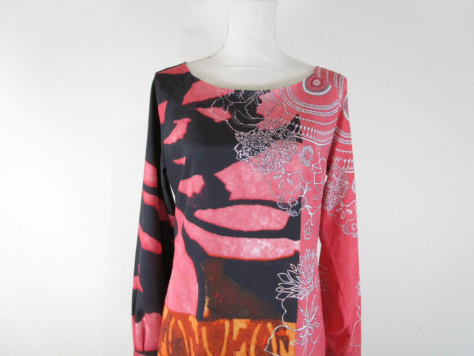 Desigual Maglione Donna Sweat_Baloon – Maniche A Sbuffo, Ricamo Floreale, Colori Misti, Vestibilità Normale - 3