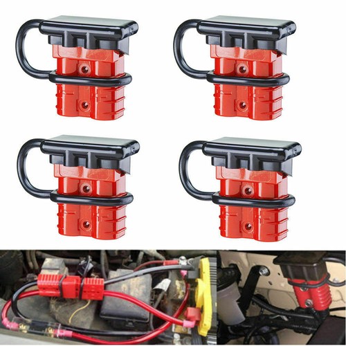 4pcs 12V Auto Car Battery Quick Connect Disconnect 6awg Plug Winch Connector 50A - Picture 2 of 11