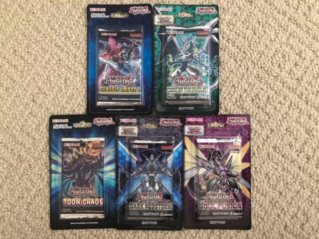 🔥YuGiOh - 5x Sealed Mixed Blister Packs Total - (GEIM/COTD/TOCH/DANE/SOFU)🔥