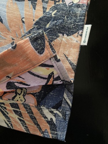 CUBAVERA Blue Tropical Floral Linen/Cotton Shirt sz 2X (NWT) | Big & Tall - Picture 5 of 7
