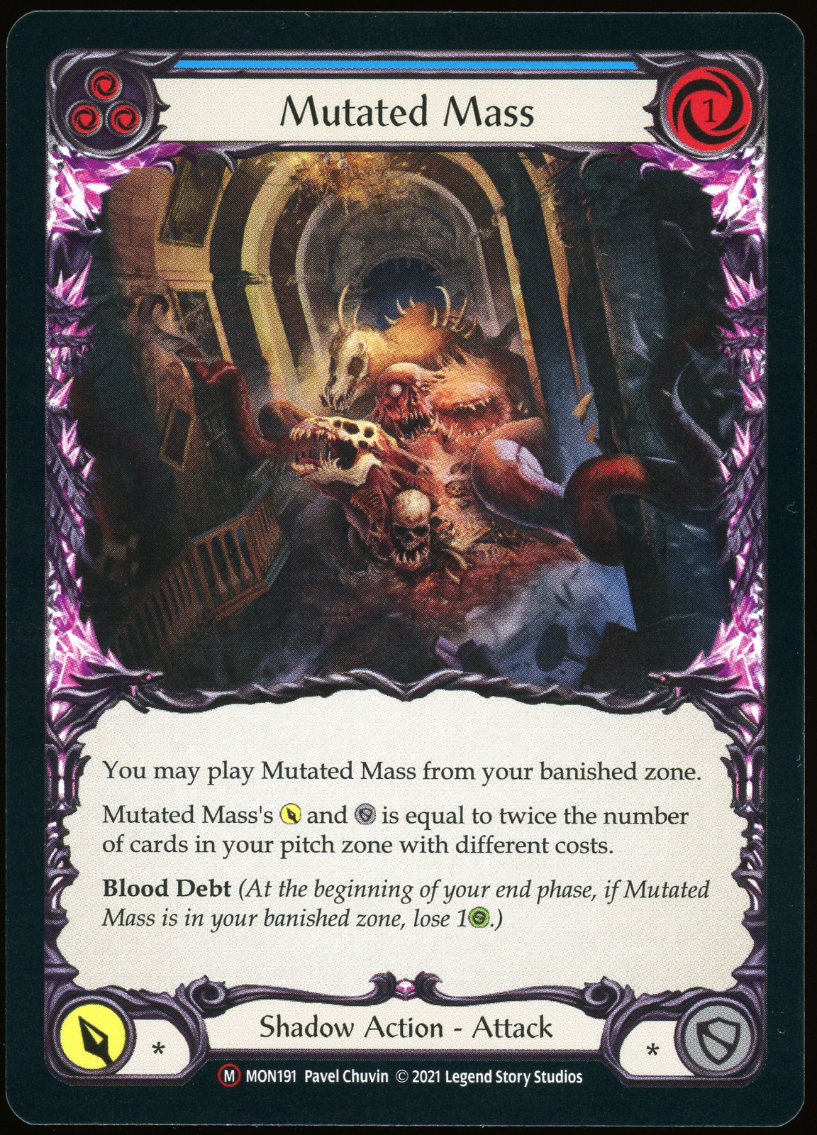 Mutated Mass - Flesh and Blood FaB TCG - Unlimited - Monarch - MON191 - NM