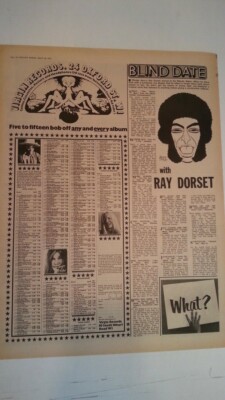 RAY DORSET (MUNGO JERRY) 'reviews the singles' 1971 UK ARTICLE / clipping